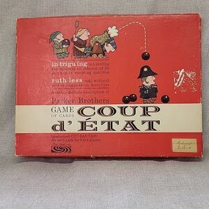 Vintage 1966 COUP D’ ETAT Game Of Cards Parker Brothers Nice Condition